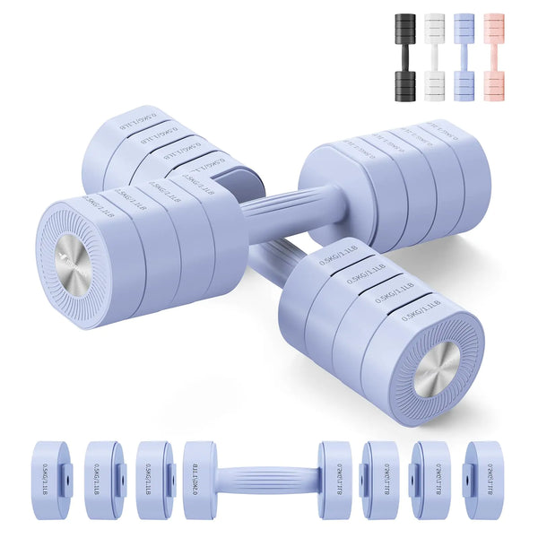 MERACH Adjustable Dumbbell Set of 2 4 in 1 Hand Weights