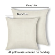 4pcs Reindeer Pattern Linen Pillowcases for Christmas Decor